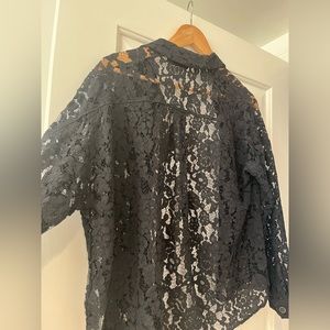 Lace top - size S - Zara - Black
